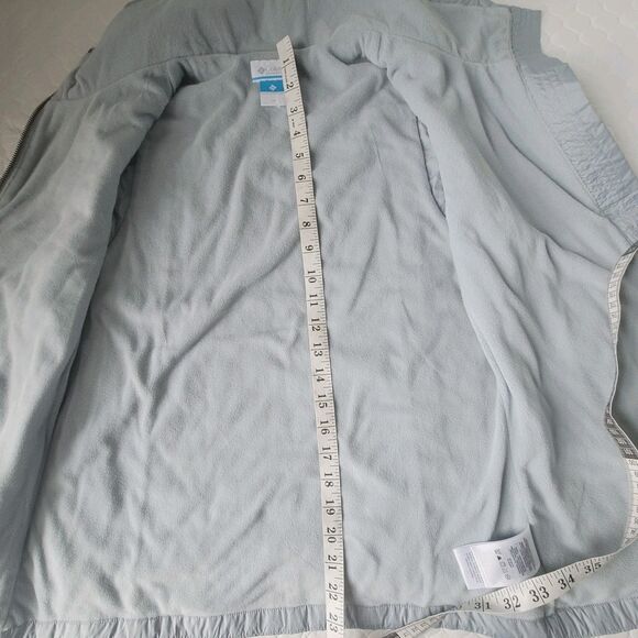 Columbia Women's Cedar Express Vest Size M Lined Gray Full Zip Puffer Jacket - Picture 11 of 13
